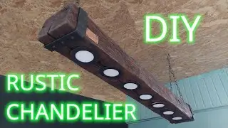 Turn an Old Beam into a Rustic Chandelier   Amazing DIY Project!