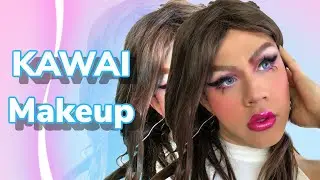 BOY TO GIRL TRANSFORMATION KAWAI MAKEUP #boytogirl #kawaii #nyx