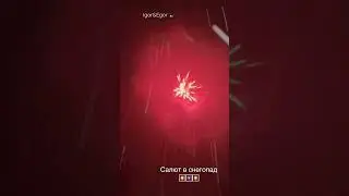 Сняли для вас салют при нереальном снегопаде🌨#shorts #салютнановыйгод #trending