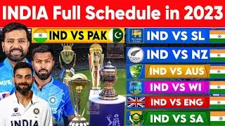 BCCI Announce India Full Schedule In 2023 | India All Match, Series & Tour | IPL, World Cup, AsiaCup