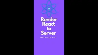 Render React on the server with renderToString() 