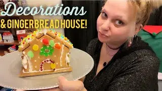 Vlogmas 2023 pt.9: Decoration REVEAL and DECORATING a Gingerbread House!