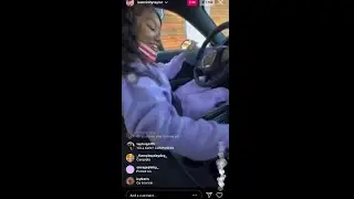 Trinity Taylor live in her new car 05/03/21