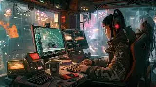 Work & Study Lofi Music in Cyberpunk City - Relaxing Smooth Background Music for Work, Study, Focus