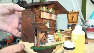 Bouncing Lady with Music Box Novelty Clock