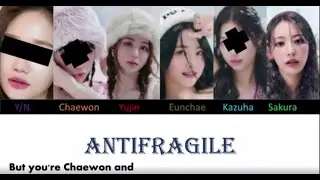 Antifragile [6 members] Karaoke but you're Chaewon and Kazuha