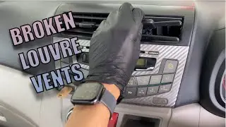 Broken blades on the louvre vents in MyVi Lagi Best