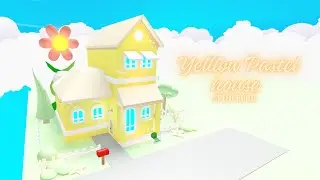 Cute Yellow Pastel House Glitch Build | Adopt me Roblox