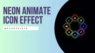 Design a  Neon Icons Animation with CSS! Step-by-Step Tutorial | 