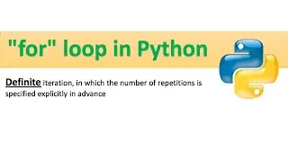 For loop in Python: Animation