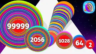 LEVEL UP CIRCLES - ASMR Gameplay iOS,Android Walkthrough Pro Game Mobile (Flexy Ring Layer Runner)