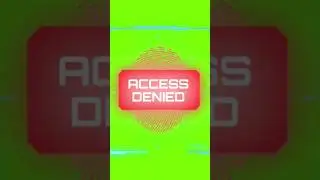 Green Screen Access Code Error Effects 