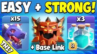 I got to LEGEND LEAGUE with this Easy TH17 Attack Strategy + Nasty Base! (Clash of Clans)