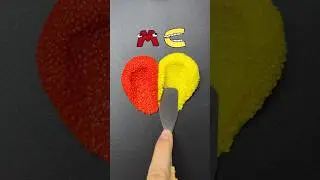 Guess the mixed color #oddlysatisfied #alphabetlore #asmr #colormixing