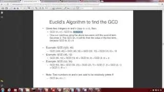 Euclid's Algorithm to find GCD
