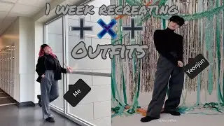 1 week recreating TXT (tomorrow x together) outfits 💙 #txt #txtmoa #outfit