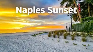 Naples Beach at Sunset Tonight (8/24/24)