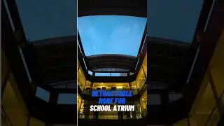 Megavent's Retractable Root for School atrium in India- www.megavent.co.in
