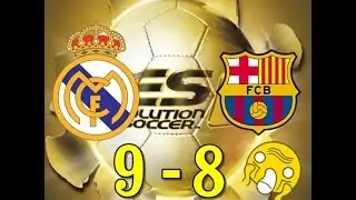 PES 6 Real Madrid VS Barcelona PK Score (9-8) #Reupload