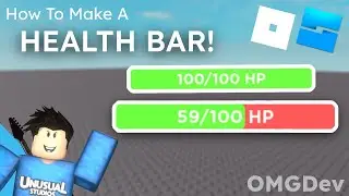 How To MAKE A HEALTH BAR GUI! Roblox
