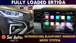 ERTIGA MAGMA GREY  Modified BLAUPUNKT Android Music System|Black Carbon interior 📞9820187037