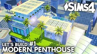 Floor plan | The Sims 4 House Builder | Modern Penthouse #1 (German)