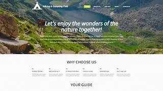 Hiking and Camping Club WordPress Theme by WT Website Template - 53298