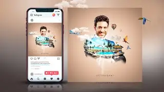Simple PHOTO MANIPULATION Tutorial in Photoshop CC | photoshop walkthrough