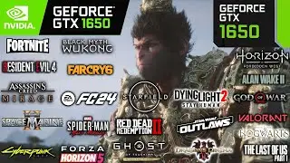 GTX 1650 Test in 25 Games in 2024