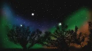 How to easy draw starry sky TUTORIAL