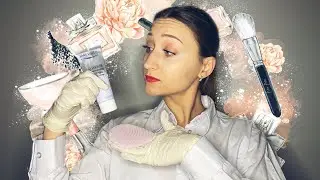 АСМР Ролевая игра косметолог + звуки перчаток + рта/ASMR Roleplay Beautician +gloves + mouth sounds💎