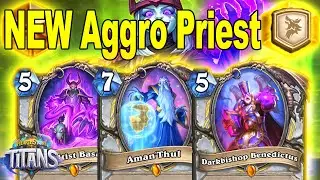 My NEW Aggro Undead Priest has Over 71% Winrate! Meta Tier 1 Deck At Titans Hearthstone