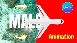 How to Create Stunning Travel Intros - Text Reveal Animation in Canva Tutorial | Slide Animation