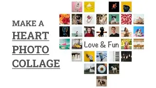 How to Make a Heart Photo Grid