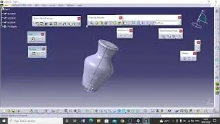 ConceptPD5: Catia Part Modeling :Multi-Section Solid & Removed Multi-Section Solid #how  #engineeing