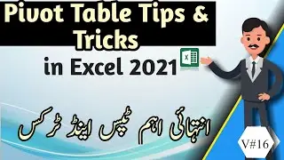 Pivot Table excel tips and tricks | pivot table Tips and Tricks 2021