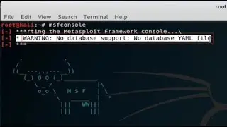 Fix WARNING: No database support: No database YAML file