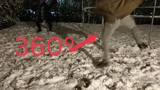 Schneeballschlacht mit meinem Bruder ( leider sieht man nicht alles ) | ganzes Video
