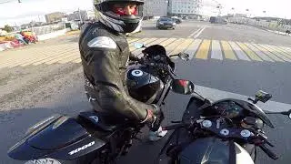 На мотоцикле в Москве по пробкам - Мототоксикоз (без монтажа) Yamaha R1