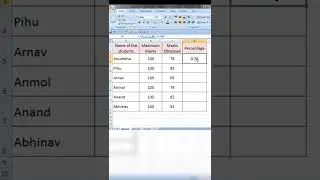 How To Calculate Percentage % In Excel //How To Apply Percentage Formula In Excel 