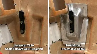 Kenworth T880 Short Forward Axle Repair Kit Installation on an Undamaged Hood (Preventative Repair)
