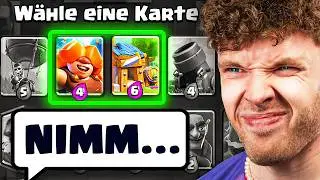 😱😫 MY OPPONENT CHOOSES MY CARDS UNTIL I GET OUT... | Clash Royale German