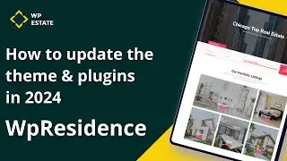 WP Residence - How to update the theme & plugins in 2024