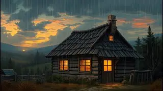 Cozy Rain on the Roof 🌙 | The Sound That Feels Like a Warm Hug #RainOnRoof  #RainSounds #rain #4k