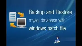 how to import a backup using batch file | import backup file in Database