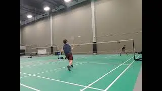 Backhand net kill #badminton
