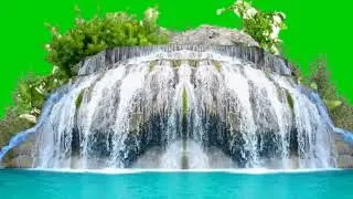 waterfall effect green screen free download