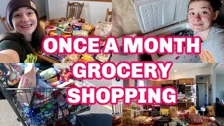 How to ONCE a MONTH Grocery Shop | Plan with Me 2021