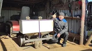 Самодельная  картофелесажалка на гусеничный минитрактор.