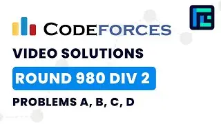 Codeforces Round 980 (Div 2) | Video Solutions - A to D | by Gaurish Baliga | TLE Eliminators